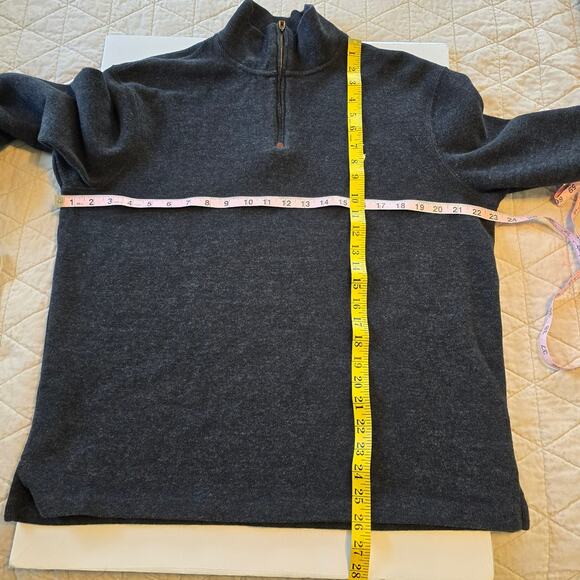 Polo Ralph Lauren Pullover Men's L Charcoal Heather 1/4 Zip Outdoorcore Preppy - Picture 7 of 8